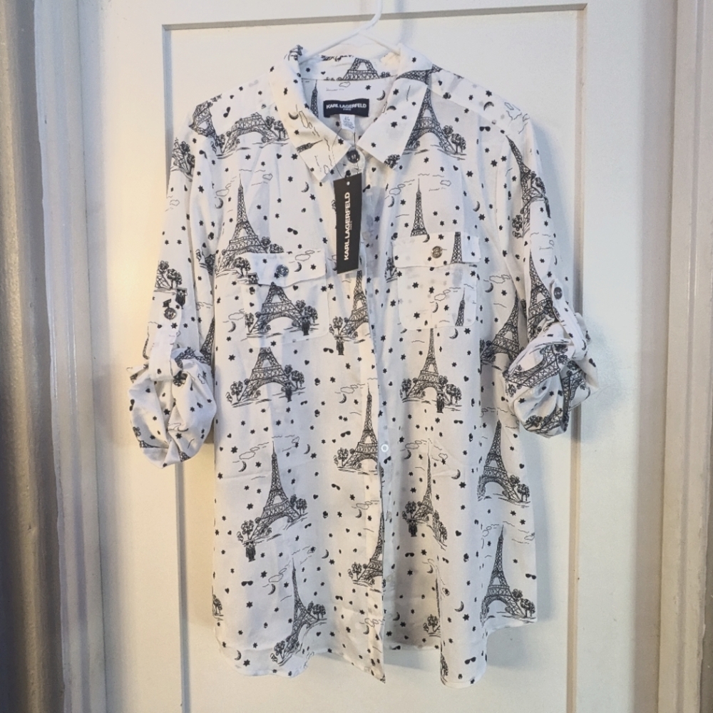 Karl 🇫🇷 Paris White Button Down